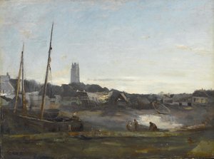 Dunkirk, ca 1857 av Jean Baptiste Camille Corot
