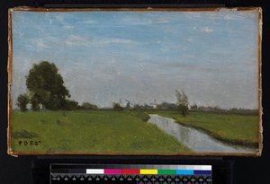 Holländskt landskap i Holland, 1854 av Jean Baptiste Camille Corot