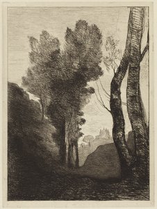 Roms omgivningar av Jean Baptiste Camille Corot
