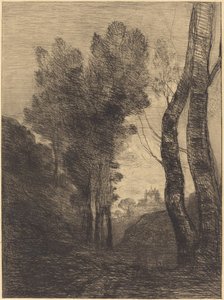Umgebung von Rom von Jean Baptiste Camille Corot