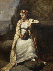 Haydee av Jean Baptiste Camille Corot