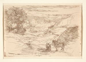 Les Paladins (De vandrande riddarna) av Jean-Baptiste-Camille Corot