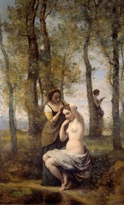 Målning av Camille Corot (1796-1875) 1859 Privat samling av Jean Baptiste Camille Corot