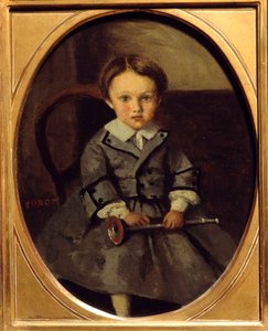 Porträt von Maurice Robert (1853-1925), Sohn von François Robert, Freund von Corot von Jean Baptiste Camille Corot