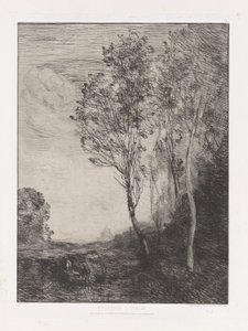 minne av av Jean-Baptiste-Camille Corot