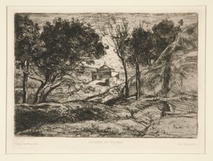 Souvenir de Toscane (minnet från Toscana) av Jean-Baptiste-Camille Corot