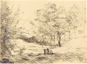 Souvenir från Lago Maggiore av Jean Baptiste Camille Corot