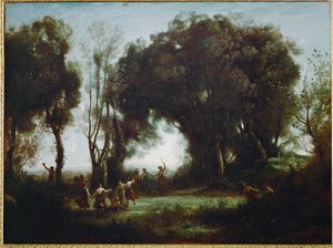 Der Tanz der Nymphen von Jean-Baptiste-Camille Corot