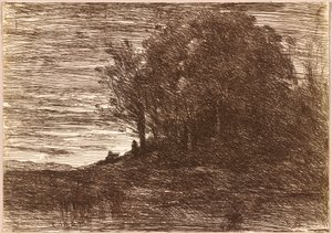 Eremitens skogar, eller stränderna vid sjön Trasimene av Jean Baptiste Camille Corot