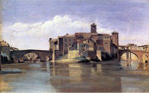 Ön San Bartolomeo av Jean Baptiste Camille Corot