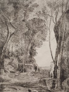 Den lilla herden av Jean-Baptiste-Camille Corot