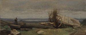 Die Ebene von La Beauce von Jean Baptiste Camille Corot