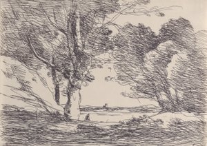 Turm am Horizont des Sees Tour à L