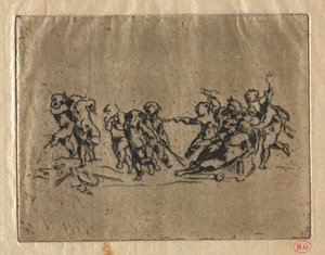 Bacchanal med barn och vagn av Jean Baptiste Carpeaux