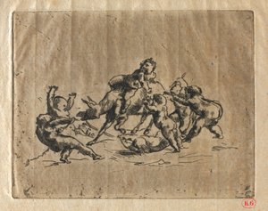 Bacchanal med barn och åsna av Jean Baptiste Carpeaux