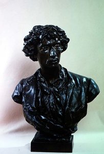 Byst av Charles Garnier (1825-98) (brons) av Jean Baptiste Carpeaux