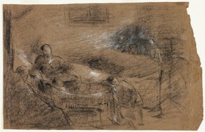 Dödsbäddsscen av Jean Baptiste Carpeaux