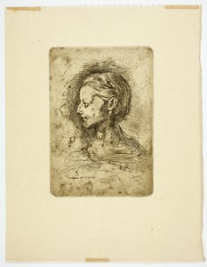 Kvinnligt huvud av Jean Baptiste Carpeaux