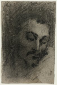 Huvud av en man av Jean Baptiste Carpeaux