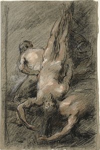Sankt Petrus martyrskap av Jean Baptiste Carpeaux