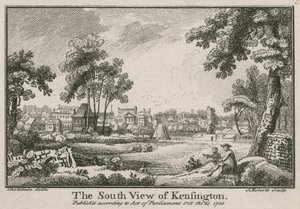 Den södra utsikten över Kensington av Jean Baptiste Claude Chatelain