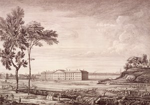 Utsikt över London Hospital i Whitechapel Road, 1753