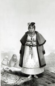 Gouaranis kvinnor går till mässa på söndag, från "Voyage Pittoresque et Historique au Bresil", av Jean Baptiste Debret