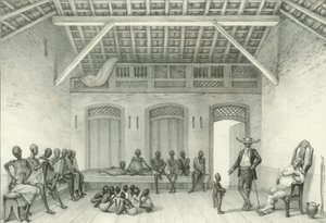 Handla för att sälja slavar, 1835.