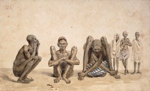 Slavar från Rio Janeiro, ca. 1825-6 av Jean Baptiste Debret