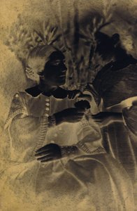 Porträtt av kvinna och barn, 1855.
