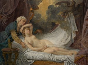 Egina Besöks av Jupiter, ca. 1767-69. av Jean Baptiste Greuze