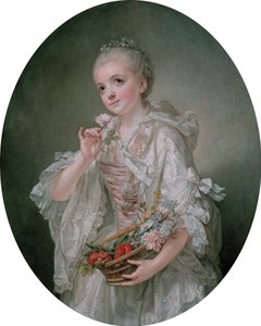 Franska: Porträtt av Madeleine Barberie de Courteilles av Jean Baptiste Greuze