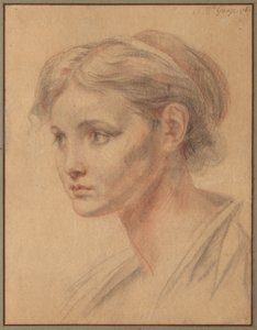 Chef för en flicka, 1763. av Jean Baptiste Greuze