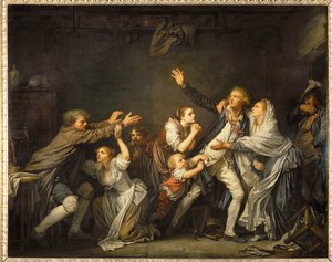 Den faderliga förbannelsen... av Jean Baptiste Greuze