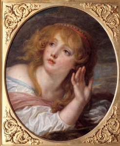 La surprise Målning av Jean Baptiste Greuze (1725-1805) 1700-talets sön. 0,47x0,38 m Chantilly, Musee Conde av Jean Baptiste Greuze