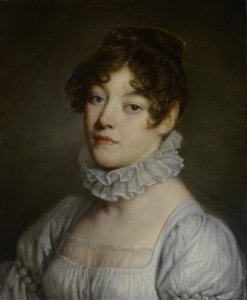 Porträtt av en ung kvinna av Jean Baptiste Greuze