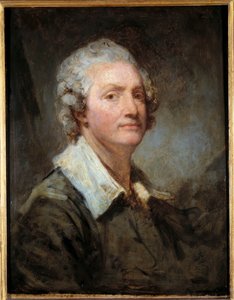 Självporträttmålning av Jean Baptiste Greuze (1725-1805) 1700-talets sön. 0,65x0,51 m av Jean Baptiste Greuze