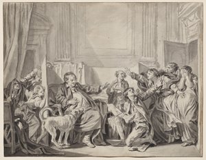 Den skyldiga och ångerfulla dottern av Jean Baptiste Greuze