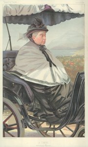 Queen Victoria, A Cimiez, promenade matinale, 17 juni 1897, Vanity Fair tecknad film