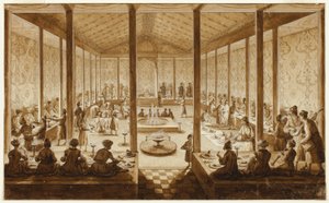 Orientalisk bankettscen av Jean Baptiste Hilaire