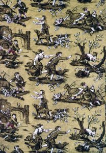 Au Loup! (Möbeltyg) av Jean Baptiste Huet