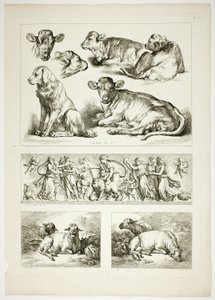 Plåt 20 av 38 från Oeuvres de J. B. Huet av Jean Baptiste Huet