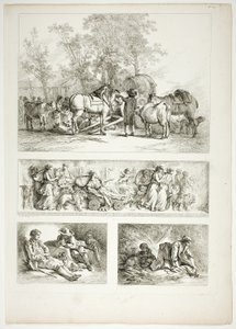 Plåt 27 av 38 från Oeuvres de J. B. Huet av Jean Baptiste Huet
