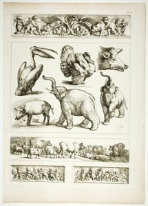 Plåt 34 av 38 från Oeuvres de J. B. Huet av Jean Baptiste Huet