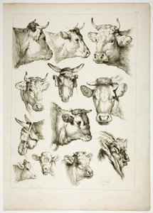 Plåt 35 av 38 från Oeuvres de J. B. Huet av Jean Baptiste Huet