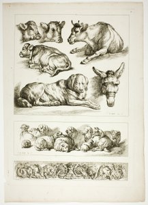 Tallrik tjugo av 38 från Oeuvres de J. B. Huet av Jean Baptiste Huet