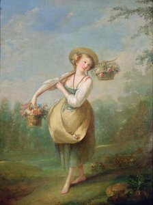 Blomstertjejen av Jean Baptiste Huet