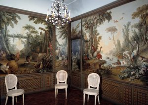 Utsikt över Demarteau vardagsrummet dekorerat av Jean Baptiste Huet (1745-1811) av Jean Baptiste Huet