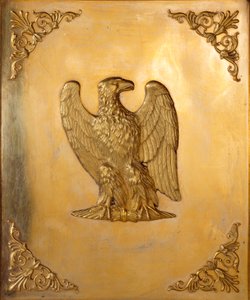 Dekorerat lock av den kejserliga örnen, symbol för kejsar Napoleon I (1769-1821) realiserat av Jean Baptiste Isabey (1767-1855) 1814 Privat samling