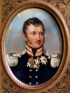 Fredrik Vilhelm III av Preussen - "" Porträtt av Fredrik Vilhelm III av Preussen (1770-1840) Kung av Preussen"" Målning av Johannes Döparen Isabey (1767-1855) 1800-talet